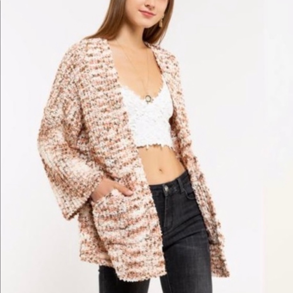 Soft Popcorn Cardigan with Pockets